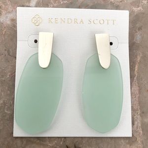 Kendra Scott Aqua Earrings - worn once!